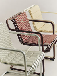 Terrazza Folding Seat Cushion 82x40 cm Yellow bold stripe