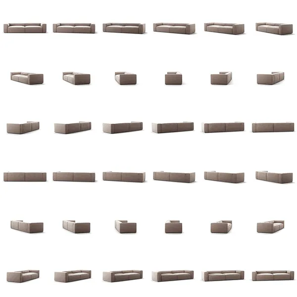 Grand 4-Sitssoffa Sammet Dusk Beige