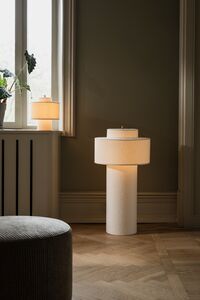 Noah Bordlampe Bouclé Hvit