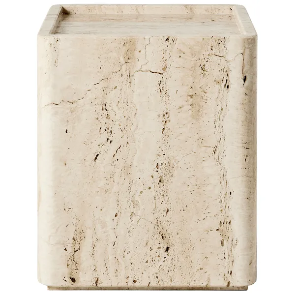 Pietra Sidobord 33x33 cm Travertin
