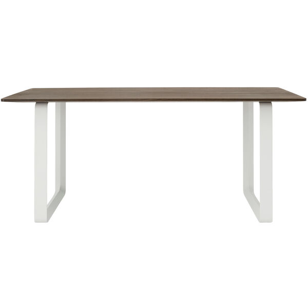70/70 Bord 85x170 cm Massiv Røget Eg / Hvidt