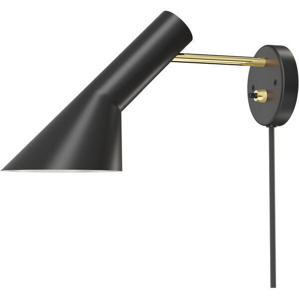 AJ Vägglampa Svart / Mässing