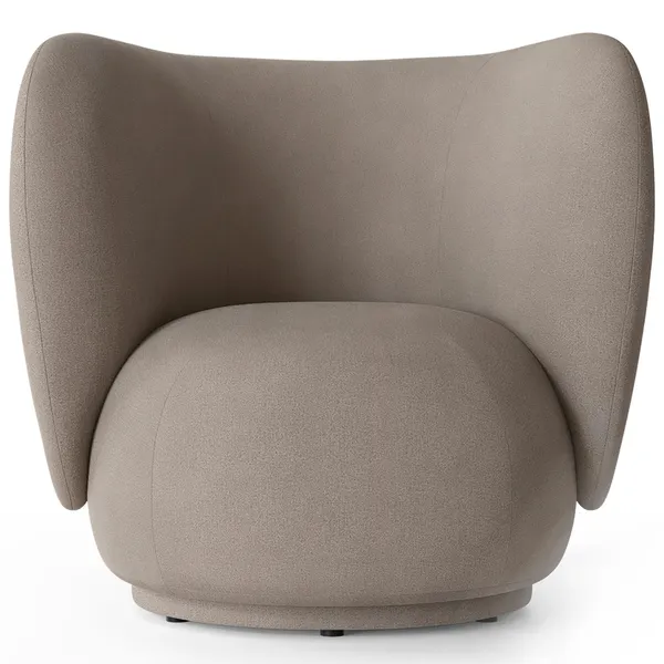 Rico Brushed Loungestol Varm Grå