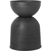 Hourglass Pot Large Black/Dark Grey