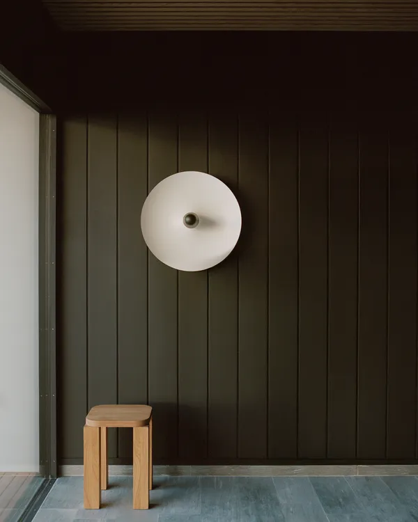 Kantarell Vägglampa / Taklampa Ø55 cm Svart