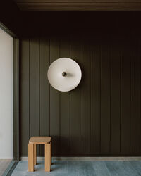 Kantarell Vägglampa / Taklampa Ø55 cm Svart