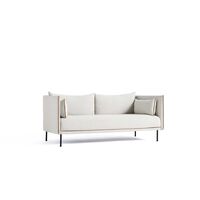Silhouette 2-Personers Sofa Sort Stål / Coda 100