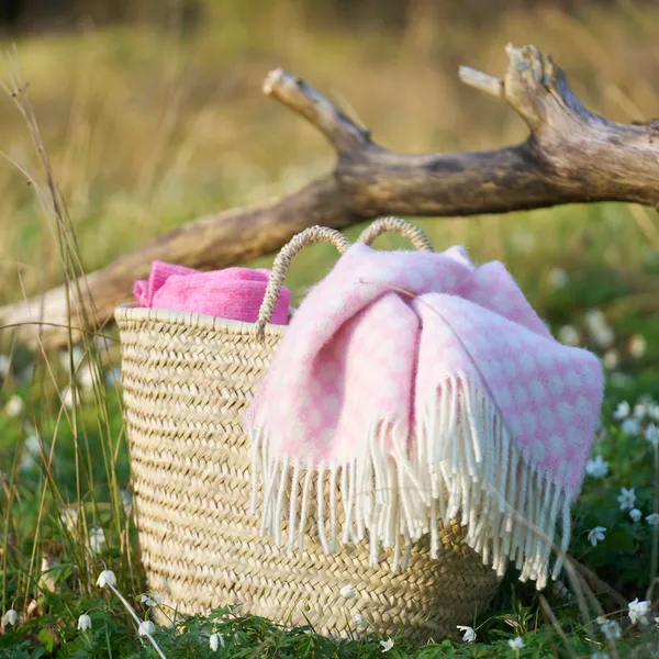 Gotland Plaid 130x200 cm Rosa