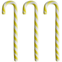 Polka Stick Juledekoration 17 cm 3-pak Hvid/Gul