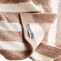 Labyrinth Pledd 150x190 cm Hvit / Beige