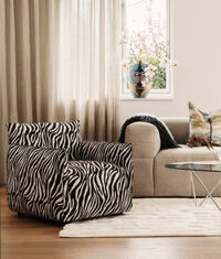 Le Petite Fåtölj Zebra Svart / Vit