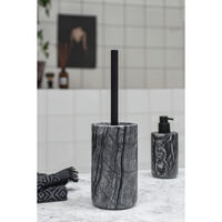 Marble Toalettborste Svart/Grå