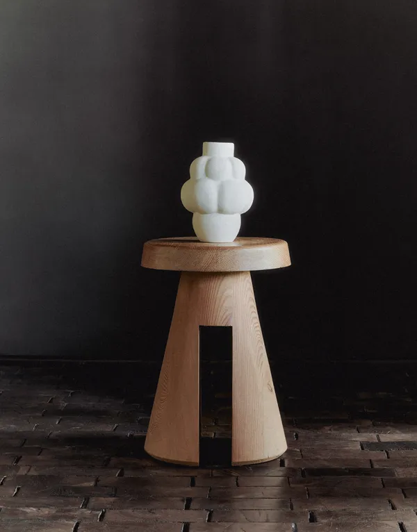 Balloon 04 Vase Grande Raw White