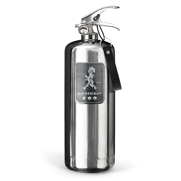 Solstickan Brandsläckare 2 kg Steel Design Edition