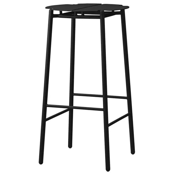 Novo Bar Stool Black/Black Ø38xH75CM