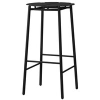 Novo Bar Stool Black/Black Ø38xH75CM