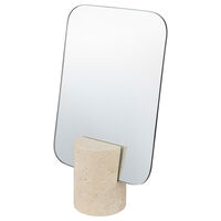 Travertine Mirror Linen