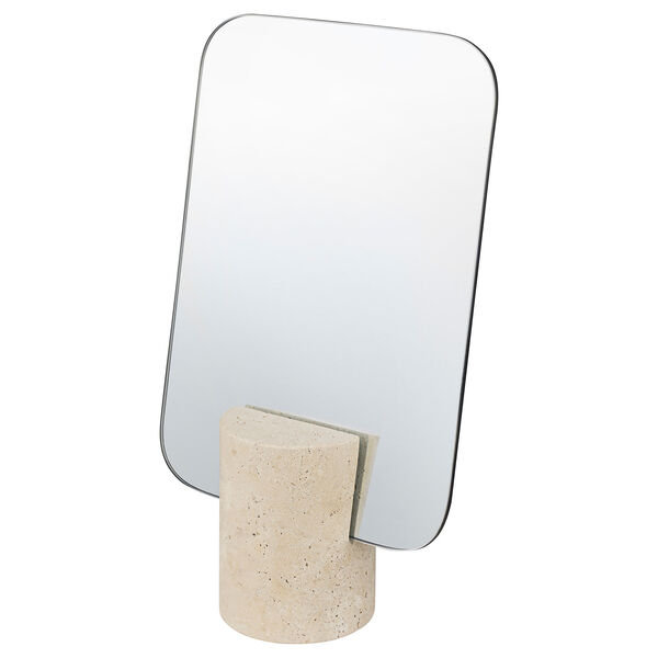 Travertine Mirror Linen