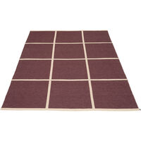 Criss Muovimatto Burgundy / Cream 180x260 cm