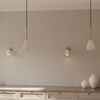 Anoli Spot Surface Vegg-/Taklampe Hvit / Nordic Gold