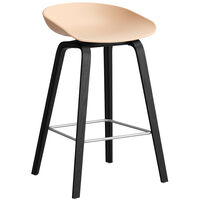 AAS 32 2.0 Barstol 65 cm Svartlakkert Eik / Pale Peach
