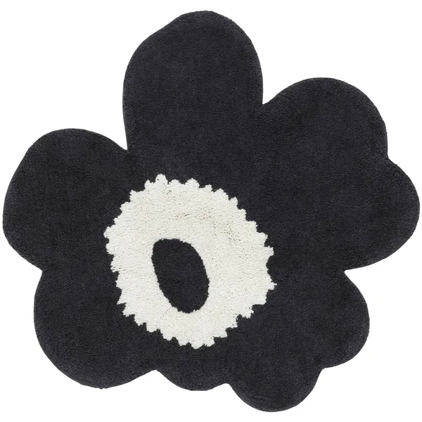 Unikko Baderomsmatte 73X74 cm Off-white/Charcoal