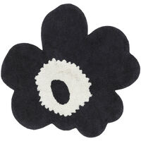Unikko Baderomsmatte 73X74 cm Off-white/Charcoal