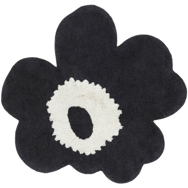 Unikko Badekarsmåtte 73X74 cm Offwhite/Trækulsfarvet