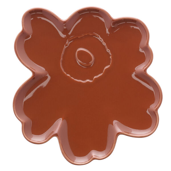 Unikko Shape Tallerken 20 cm Kastanje