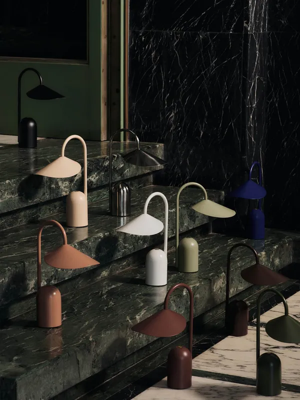 Arum Portabel Lampe Rustfritt Stål
