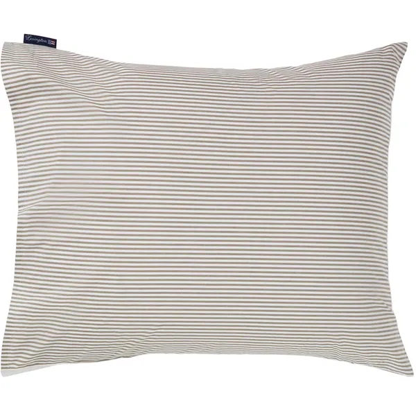 Striped Pudebetræk 50x60 cm Olivengrønt / Hvidt