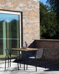 Vig Bord 90x90 cm Robinie / Sort