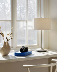 Soft Pöytävalaisin Hiekanvärinen / Linen White