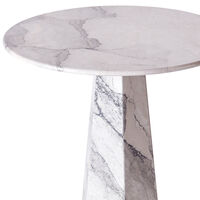 Hexagon Spisebord Ø90 cm Albanian Grey Marmor