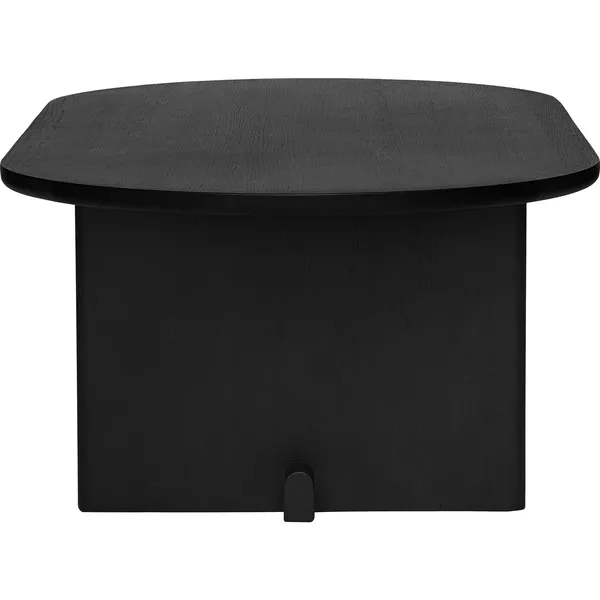 Koku Soffbord Ovalt H:35 cm Svartbetsad Ek