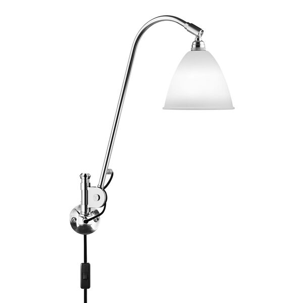 Bestlite BL6 Væglampe Krom/Benporcelæn