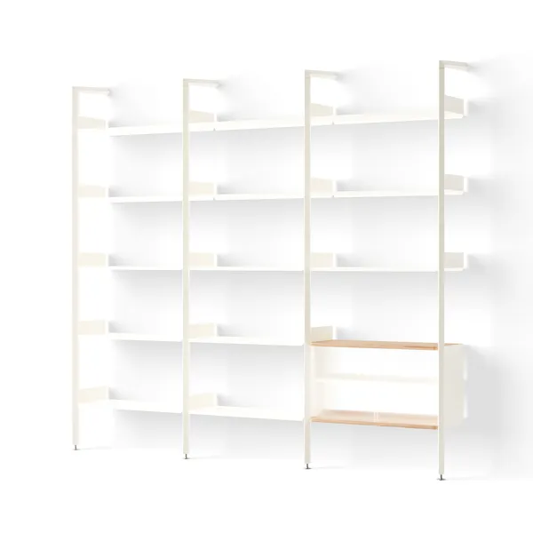 Rombe IF1/IF4/IF6 Hyllyjärjestelmä Config H Alabaster