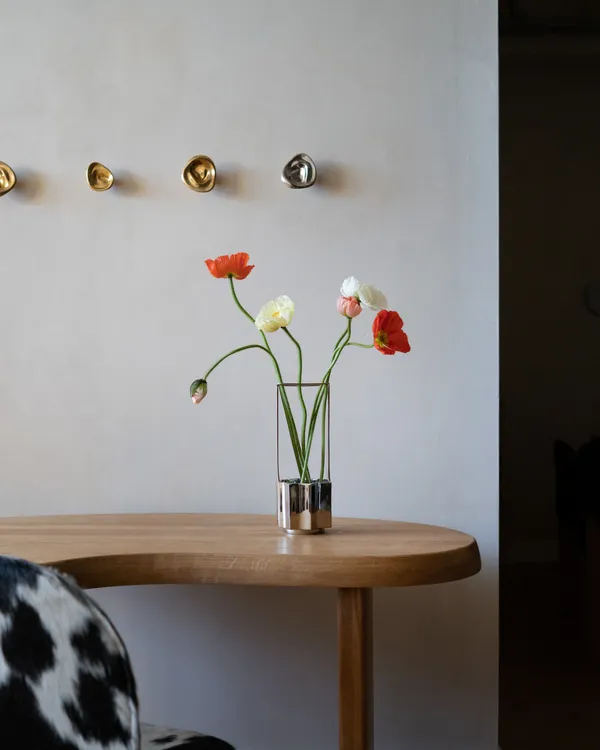 Ikebana Vase Nikkel