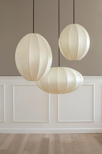Indochina Lampeskjerm Pumpkin Raw White