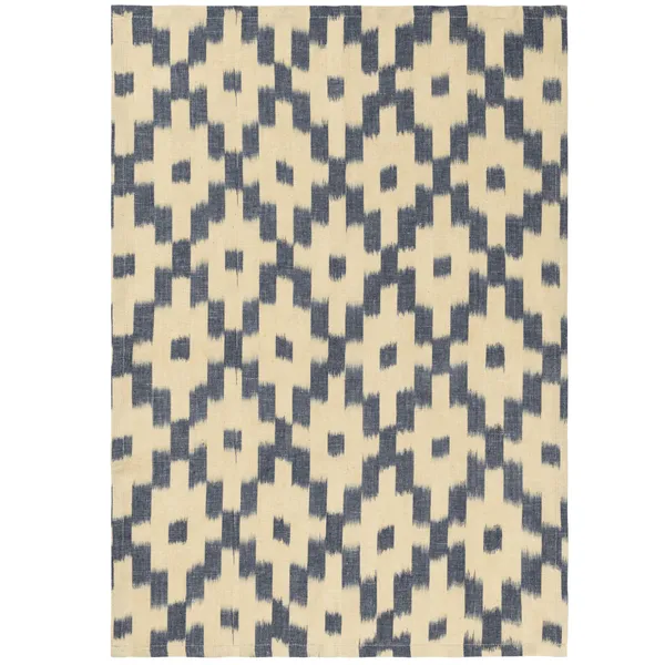 Ikat Viskestykke 50x70 cm Ink Blue / Off-