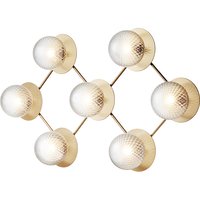 Liila 7 Vegg-/Taklampe Nordic Gold / Klar
