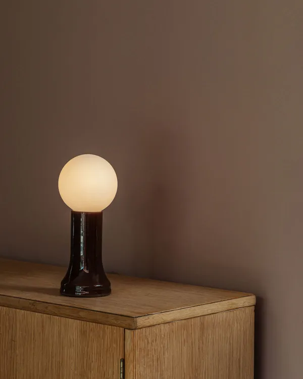 Shore Table Lamp Bottle Brown