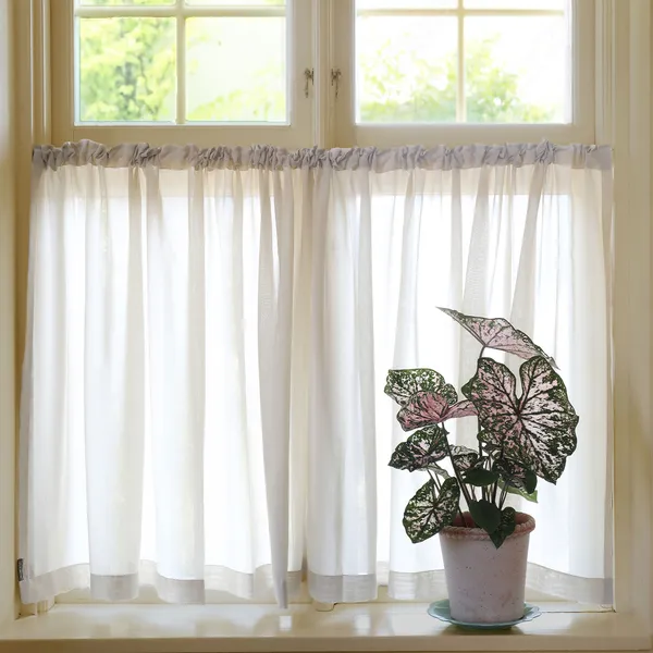 Grace Café Curtain Double Width 290x85 cm Sandnature