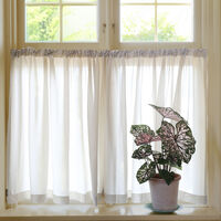 Grace Café Curtain Double Width 290x85 cm Sandnature