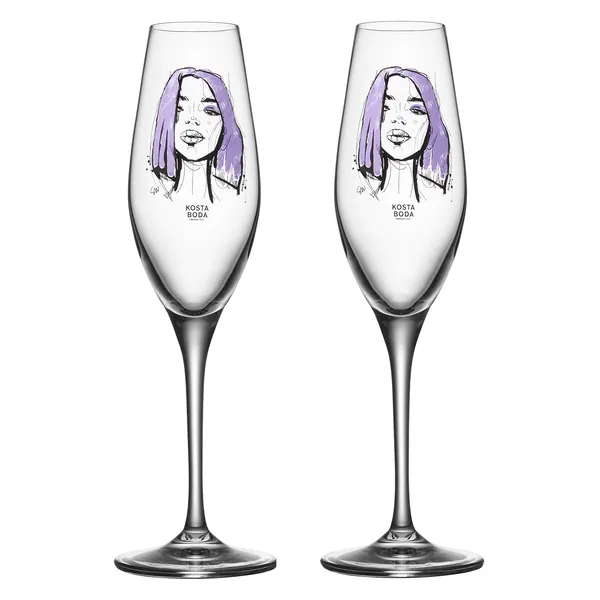 All About You Champagneglas 23 cl 2-pak Forever Yours