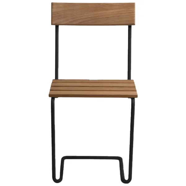 Stol 1 Ubehandlet Teak / Sort