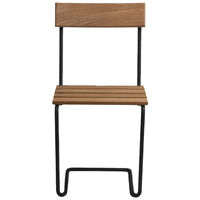 Stol 1 Ubehandlet Teak / Sort