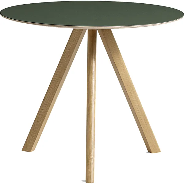 CPH 20 2.0 Bord Ø90 cm Vattenbaserad lackad Ek / Grön