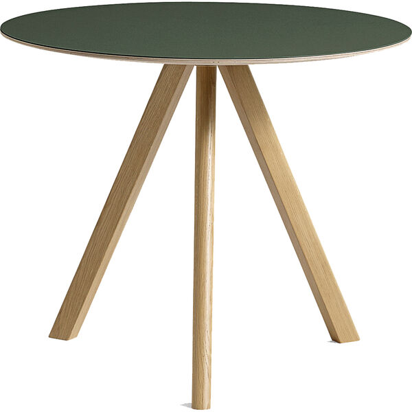 CPH 20 2.0 Bord Ø90 cm Vattenbaserad lackad Ek / Grön