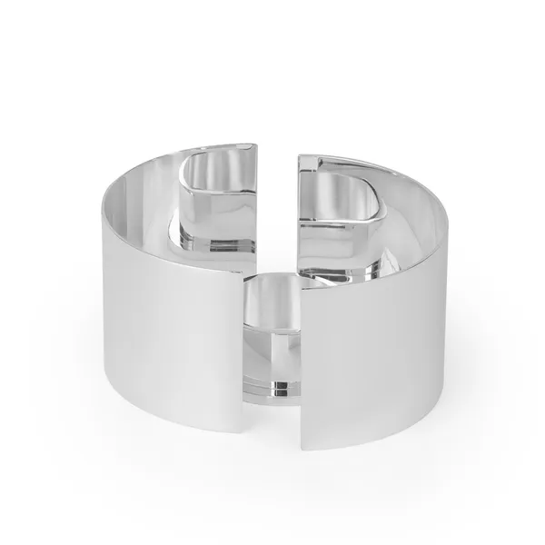 Infinity Candle Holder Large Silver